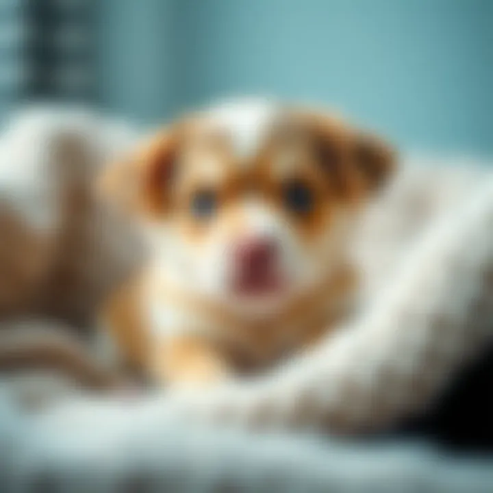 Exploration Begins: A New World Awaits Puppy in a cozy environment exploring with eyes open