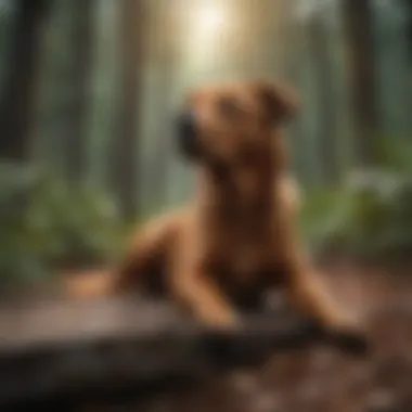 Environmental Factors Influencing Dog Behavior An infographic illustrating environmental factors influencing dog behavior.