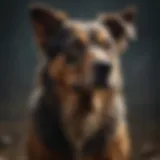 A powerful dog breed displaying its natural instincts in a controlled environment.