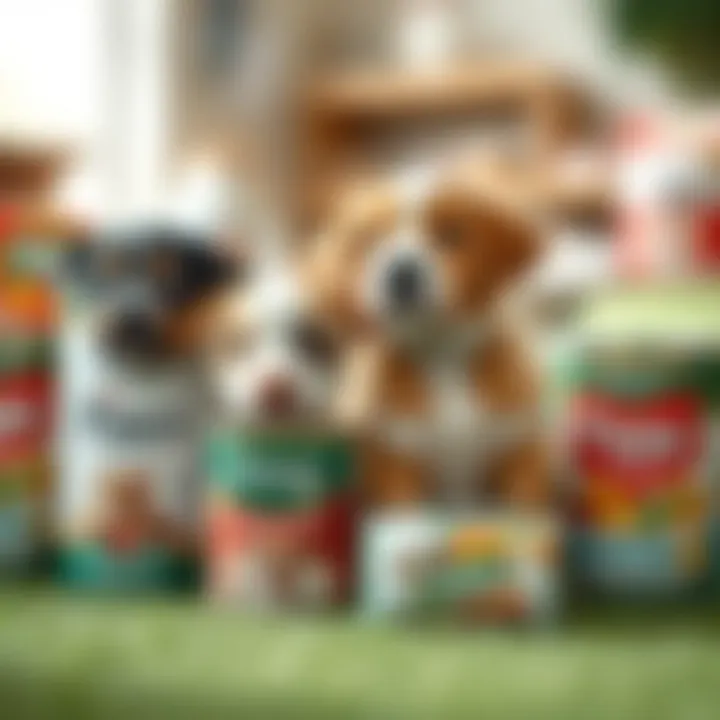 Comparison of different reputable puppy canned food brands
