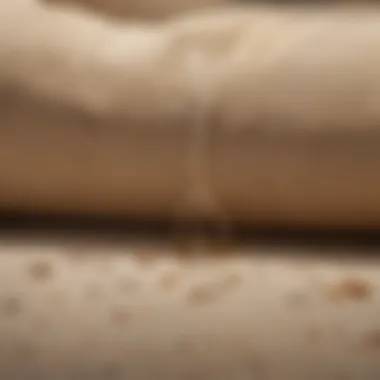 Effectiveness in Stain Removal Before and after comparison of a fabric stained with dog urine, showcasing the effectiveness of enzymatic cleaning.