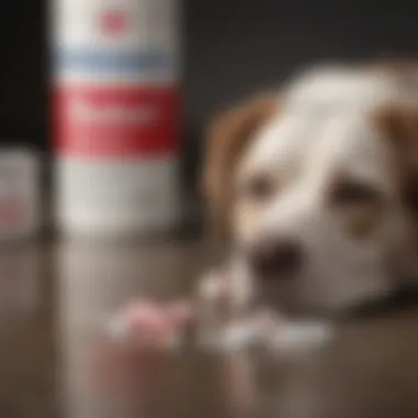 An infographic comparing the benefits and risks of antacid use in dogs.