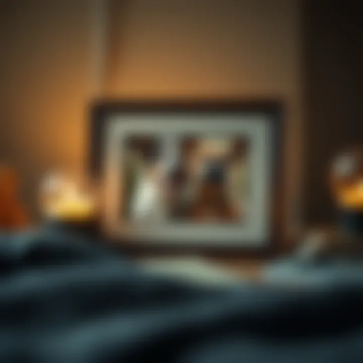 A personalized photo frame showcasing a cherished memory with a pet