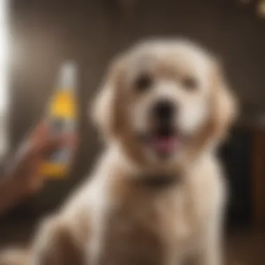 Gentle Conditioner Treatment for Dogs Dog being pampered with a gentle conditioner treatment