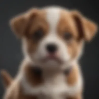 Distinctive Features of Toy Australian Puppies Close-up of Toy Australian Puppy with unique markings