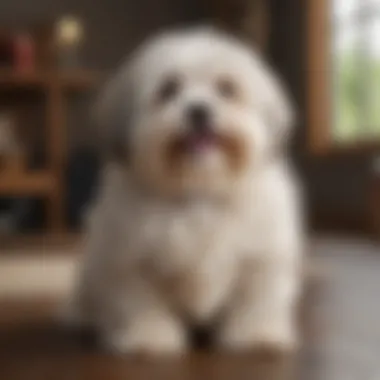 Havanese dog showcasing its fluffy coat and charming demeanor