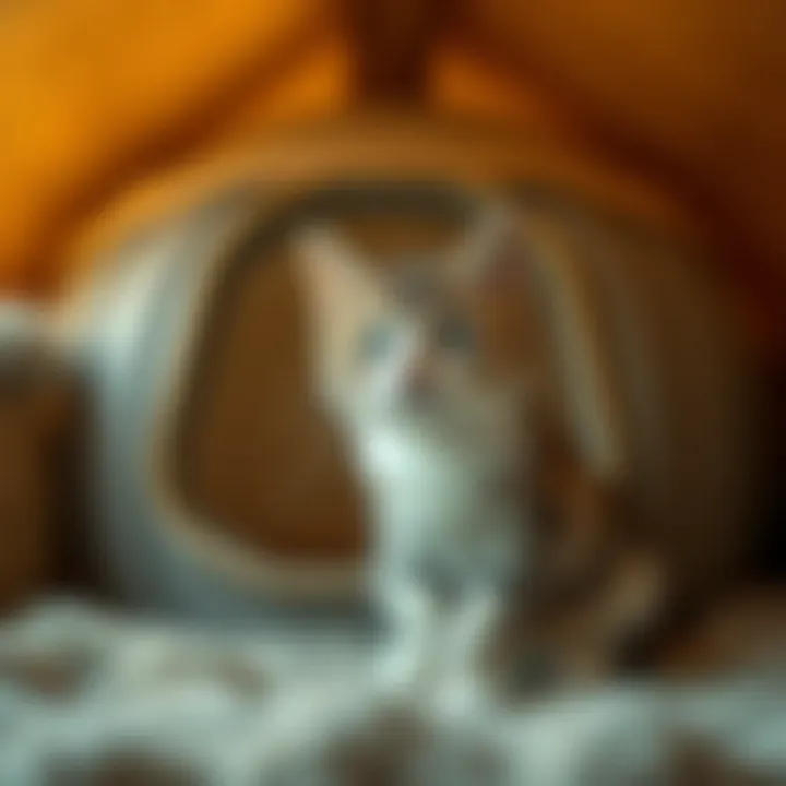 Interior Features of Trixie Natura Cat House Interior features of Trixie Natura Cat House