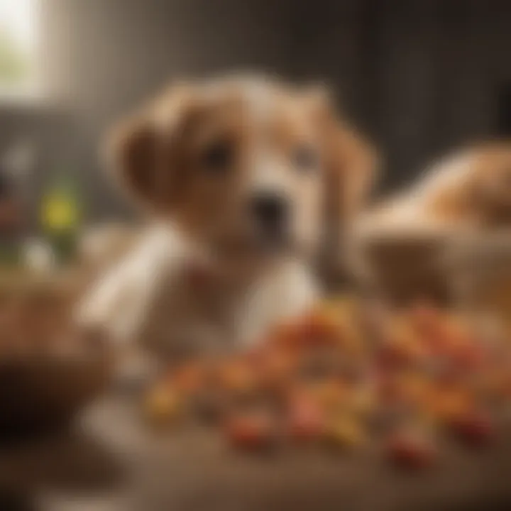 Nutritional analysis of True Acre puppy food showcasing essential vitamins and minerals.
