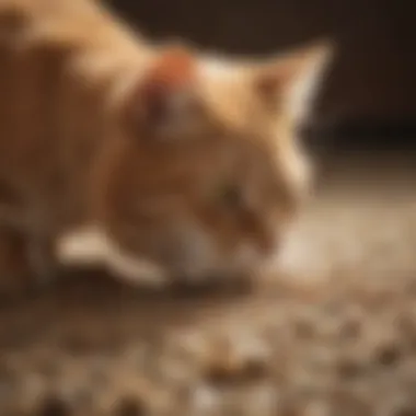 Different types of cat litter displayed, showcasing options for odor control.