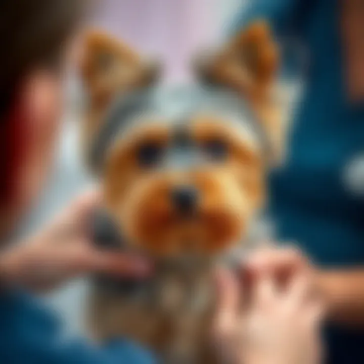 Treatment Options for Allergic Yorkies Yorkshire Terrier receiving treatment for allergies