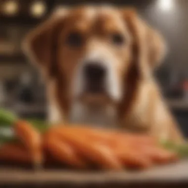 Nutritional Benefits of Carrots for Canines An infographic illustrating the nutritional benefits of carrots for dogs