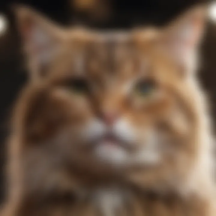 Cat being groomed with specialized shampoo