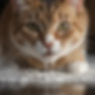 Potential Causes of Cat Vomiting Diagram showing potential causes of cat vomiting clear foamy liquid.