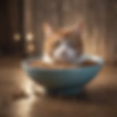 Importance of Proper Cat Diet A bowl of cat food highlighting proper dietary choices