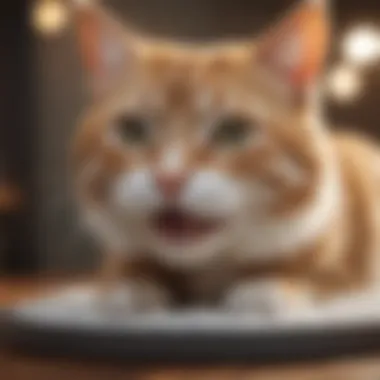 A happy cat playing, indicating good health and prevention practices