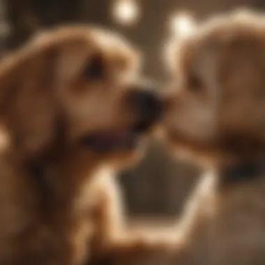 Cockapoo Engaging in Communication Cockapoo communicating with its owner
