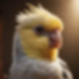 Cockatiel displaying signs of illness