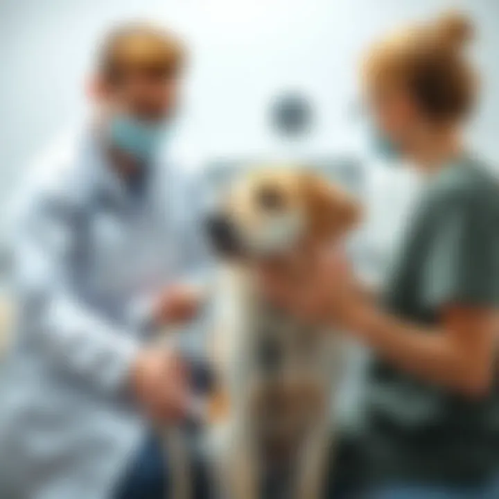 Veterinary Consultation on Stitching Costs Veterinarian discussing treatment options with a pet owner
