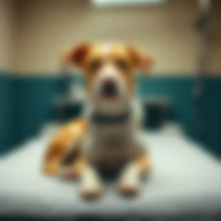Recovery space for post-surgery dogs