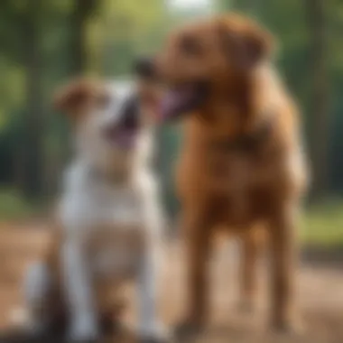 Strengthening the Bond Through Training A happy dog playing with its owner after training