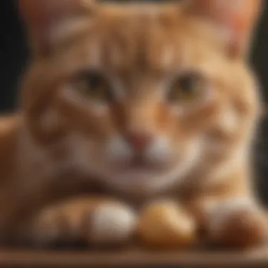 An illustration depicting the evolutionary roots of kneading behavior in cats.