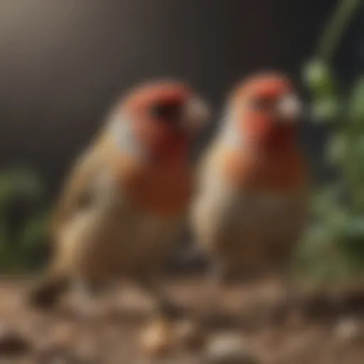 A variety of seeds preferred by finches