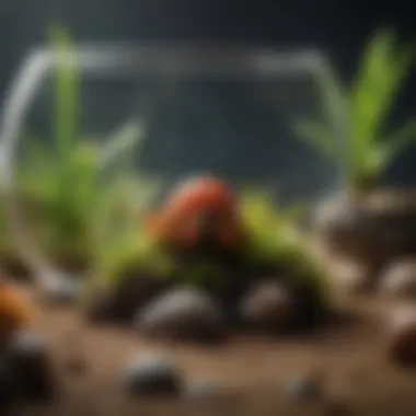 A well-maintained terrarium ecosystem enhancing hermit crab well-being