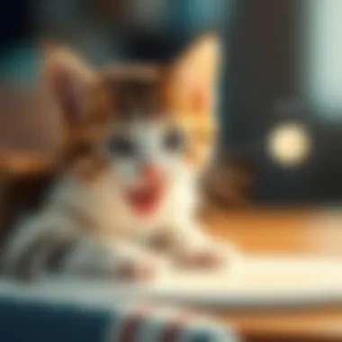 Diagram showcasing kitten digestion process