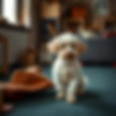 Focused Training with Miniature Poodle Maltese Mix Training session with Miniature Poodle Maltese mix