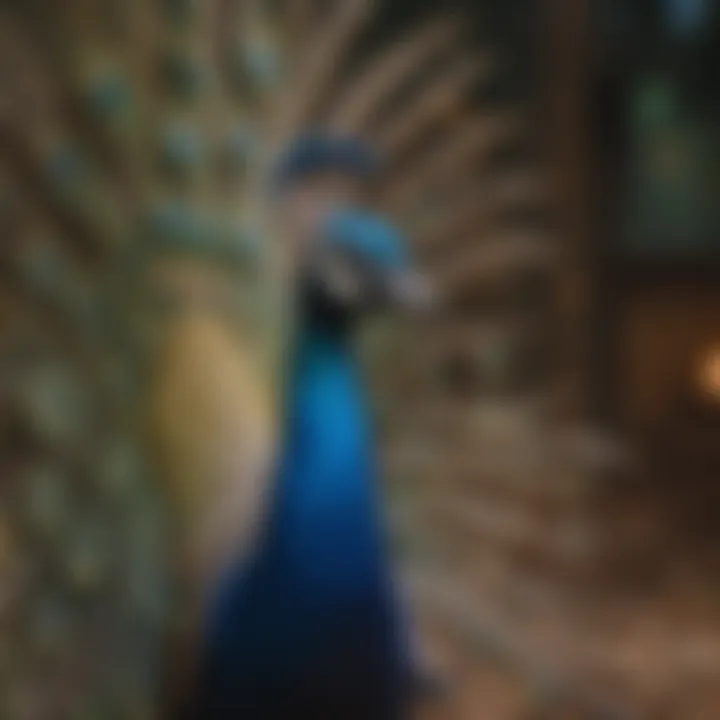 Comparative chart showing different peafowl species