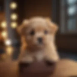 Peekapoo puppies in a cozy environment