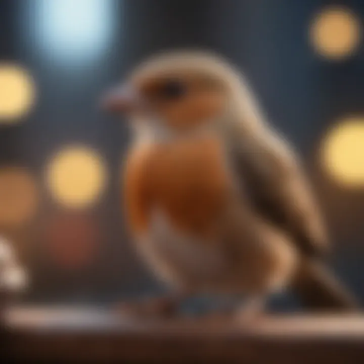 Illustration showing the financial aspects of bird ownership.