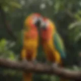 A vibrant parrot perched on a branch, symbolizing the joy of bird companionship.