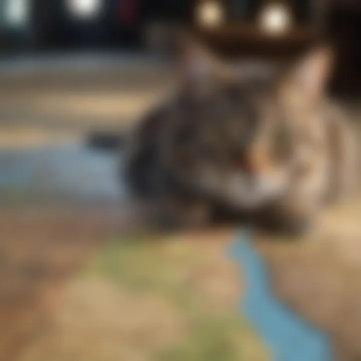 Map showcasing geographical variations in pet sitting rates across different regions.