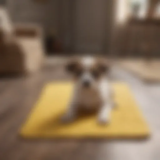 Innovative design of puppy pee pads with adhesive tape