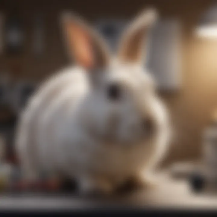 A detailed chart displaying typical costs associated with rabbit vet check-ups, highlighting various services.