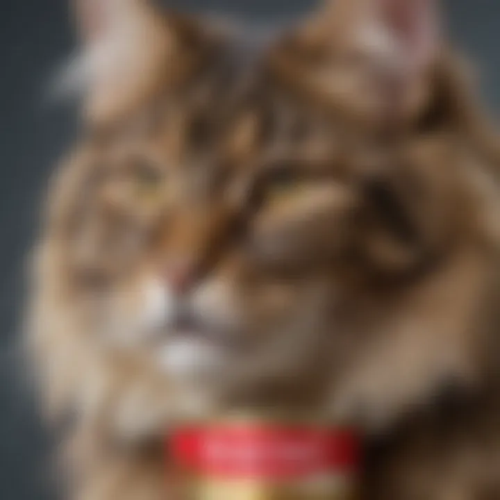 Close-up of Royal Canin Maine Coon Wet Cat Food packaging