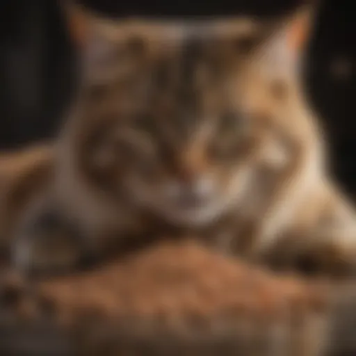 Various types of semi soft dry cat food on display