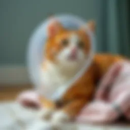 Soft cone for a cat during recovery