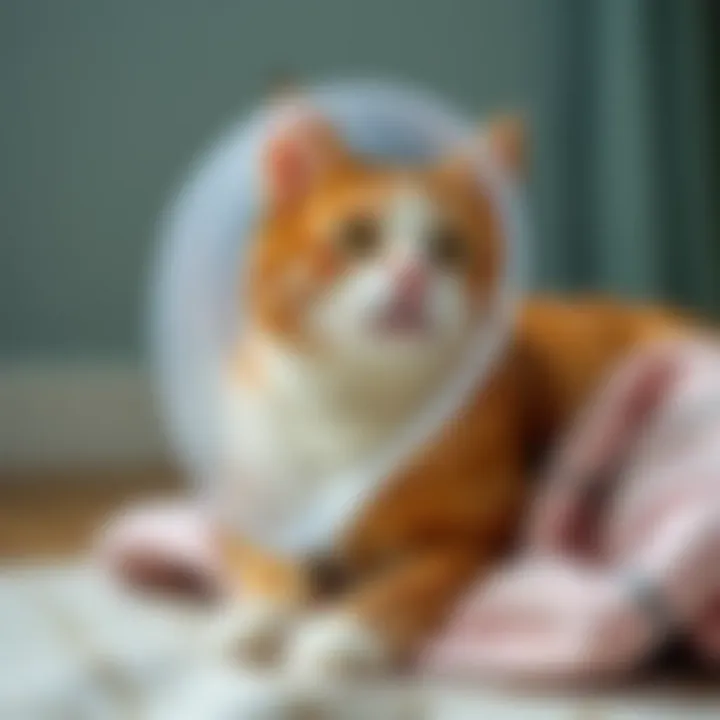 Soft Cone Comfort for Cats Soft cone for a cat during recovery