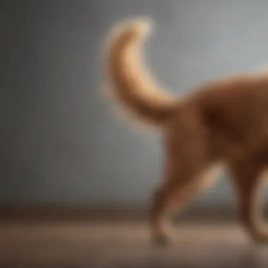 Tail Positions: A Guide to Canine Emotions Close-up of a dog's tail in various positions
