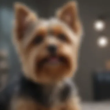 An inviting adoption center showcasing Yorkshire Terriers