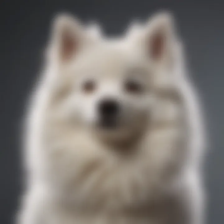 American Eskimo Dog showcasing its fluffy coat