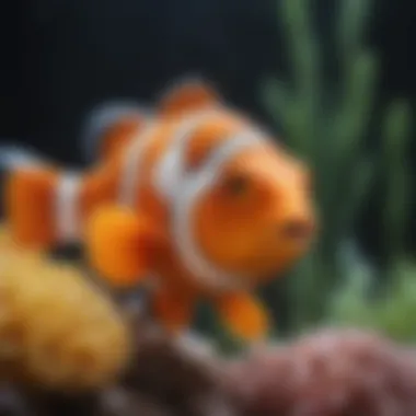 Nutritional chart depicting essential nutrients for clownfish