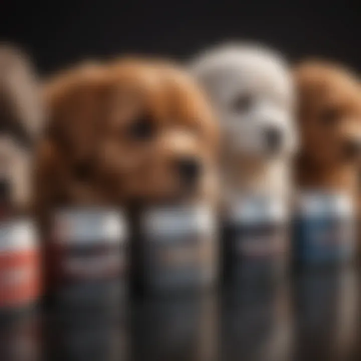 A chart showing various types of fiber beneficial to dogs