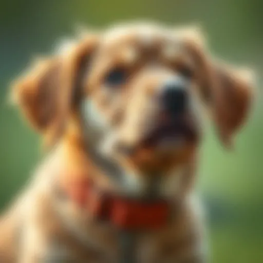 Correction Collar in Action Puppy wearing a correction collar in a training session