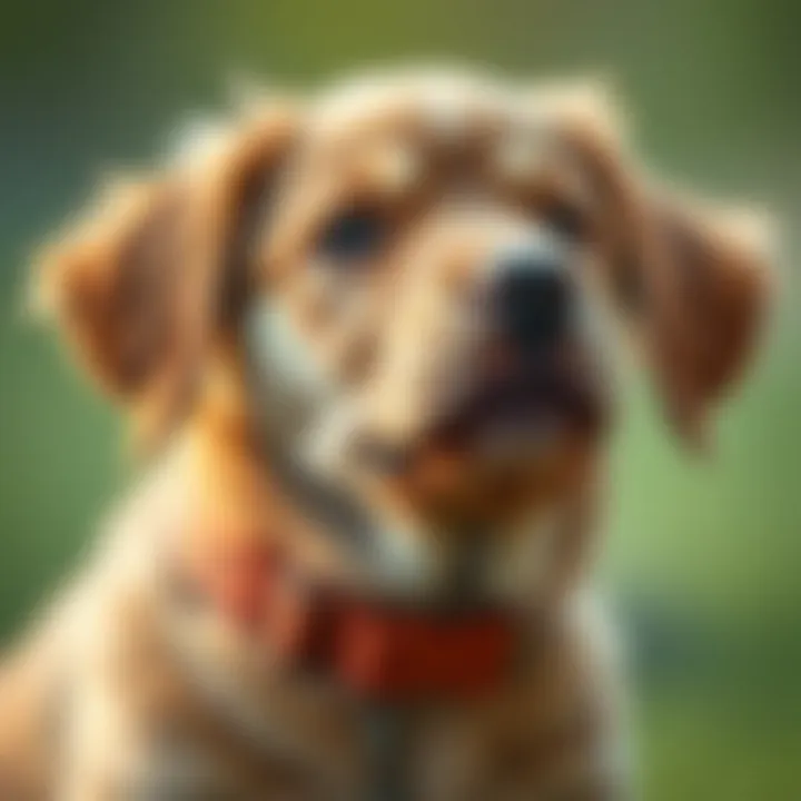 Correction Collar in Action Puppy wearing a correction collar in a training session