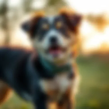 Positive Training Response A puppy responding positively to training with a correction collar