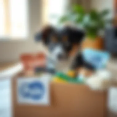 Comprehensive Care Resources for Puppies Box filled with puppy care resources