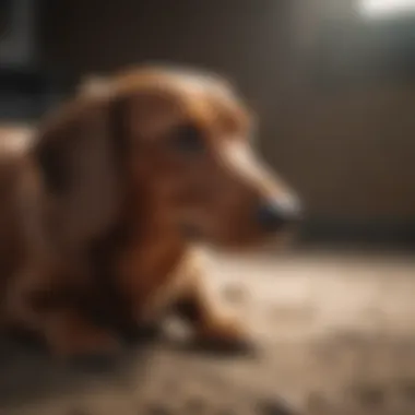 Dachshund owners practicing consistency in training